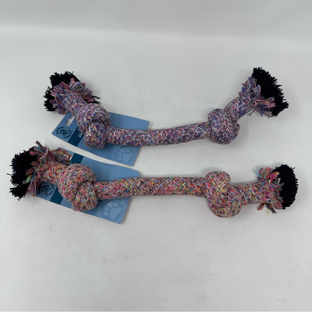 LOWEST Greenbrier Kennel Club NWT Dog Multicolored Toy Set of 2